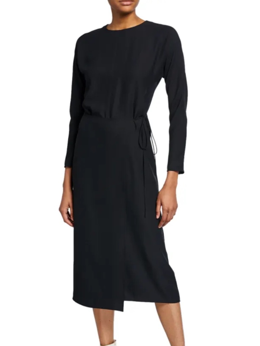 VINCE Button Back Wrap Like Dress Size Large NWT